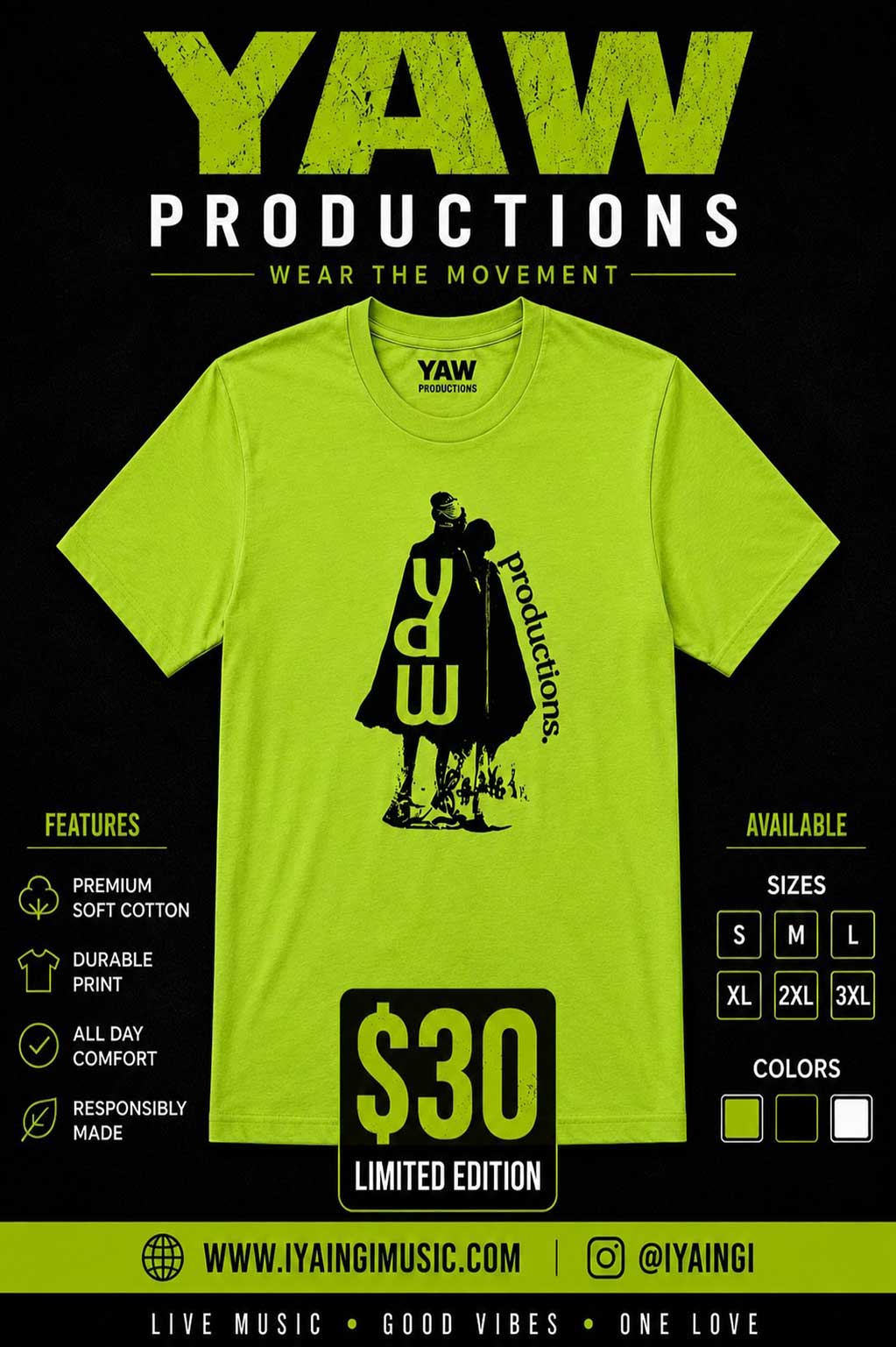 YAW-PRODUCTION-LIME-GREEN-T-SHIRT-LIMITED-EDITION--1